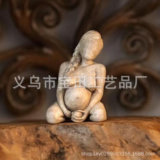 Birthing Woman Sculpture Mother Birthing Woman Statue Resin Crafts Ornament