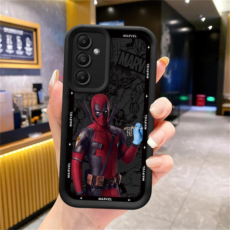 Marvel Deadpool Phone Case for Samsung Galaxy A15 A25 A35 A55 A51 A71 A72 A73 A52 A52s A53 A54 Soft 4G 5G Soft Cover