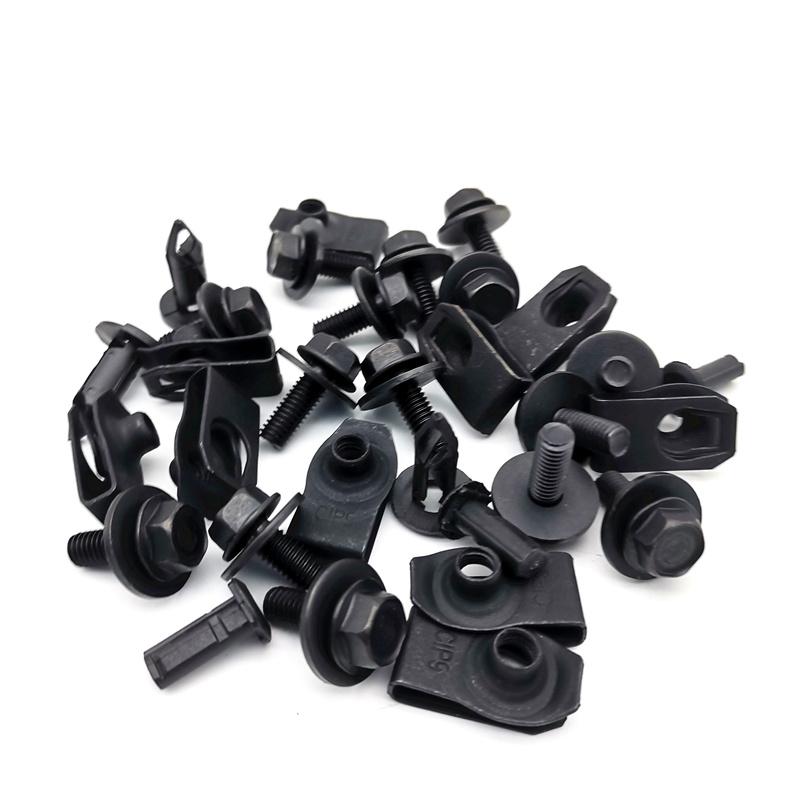 For Infiniti Nissan Engine Splash Shield Body Bolts Screws Fender Clips 28 PCS