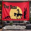 Lucky Luke Personalized Tapestry Support Custom Name, Wall Art Home Decoration