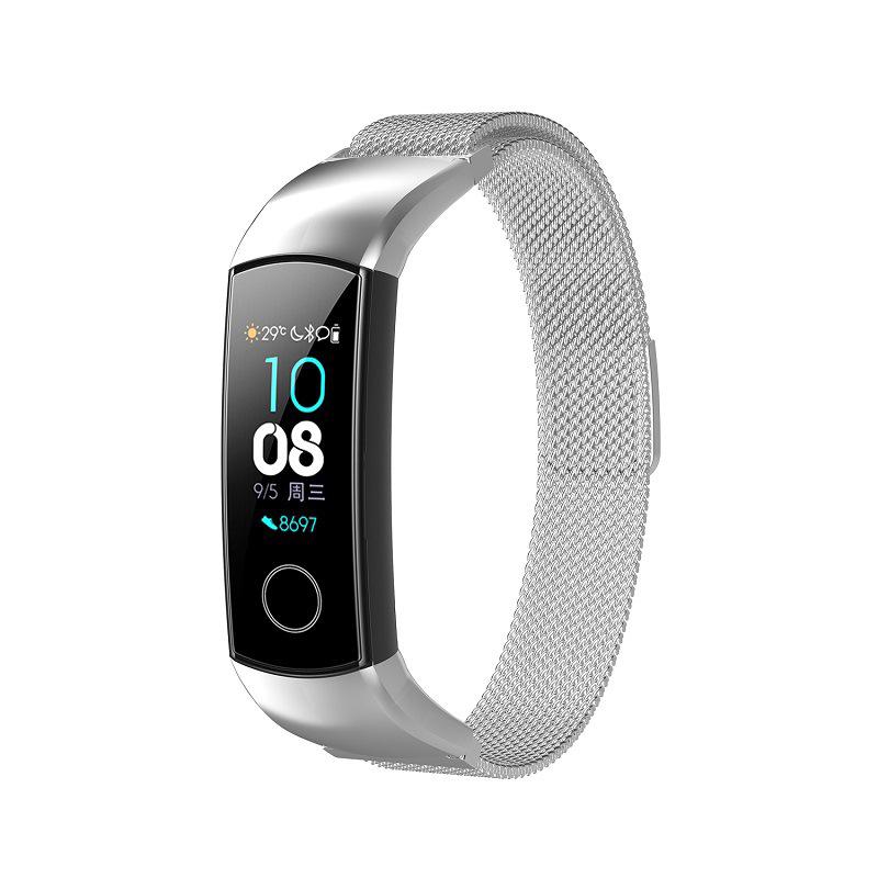 

Milanese Stainless Steel Replacement Strap Smart Watch Band for Huawei Honor Band 5/4 As shown A