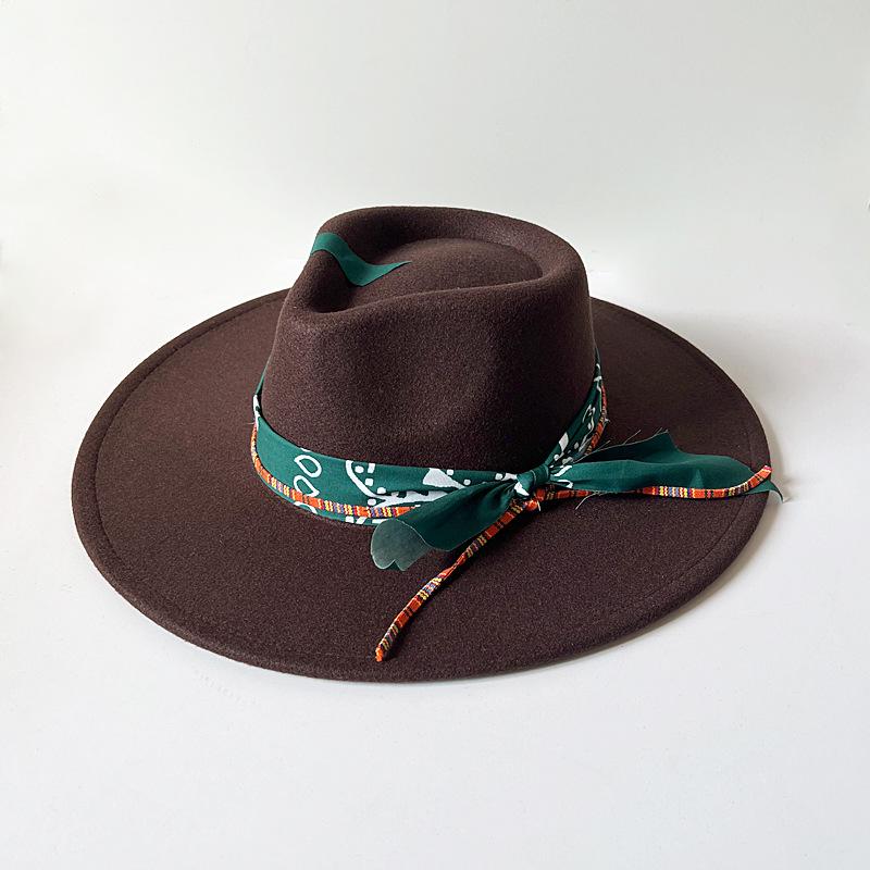 

2025 New Vintage Brim Fedora Hats Autumn Winter Felt Hat for Women Men Panama Rancher Hat Handmade Distressed/Burned 2025 56-58cm