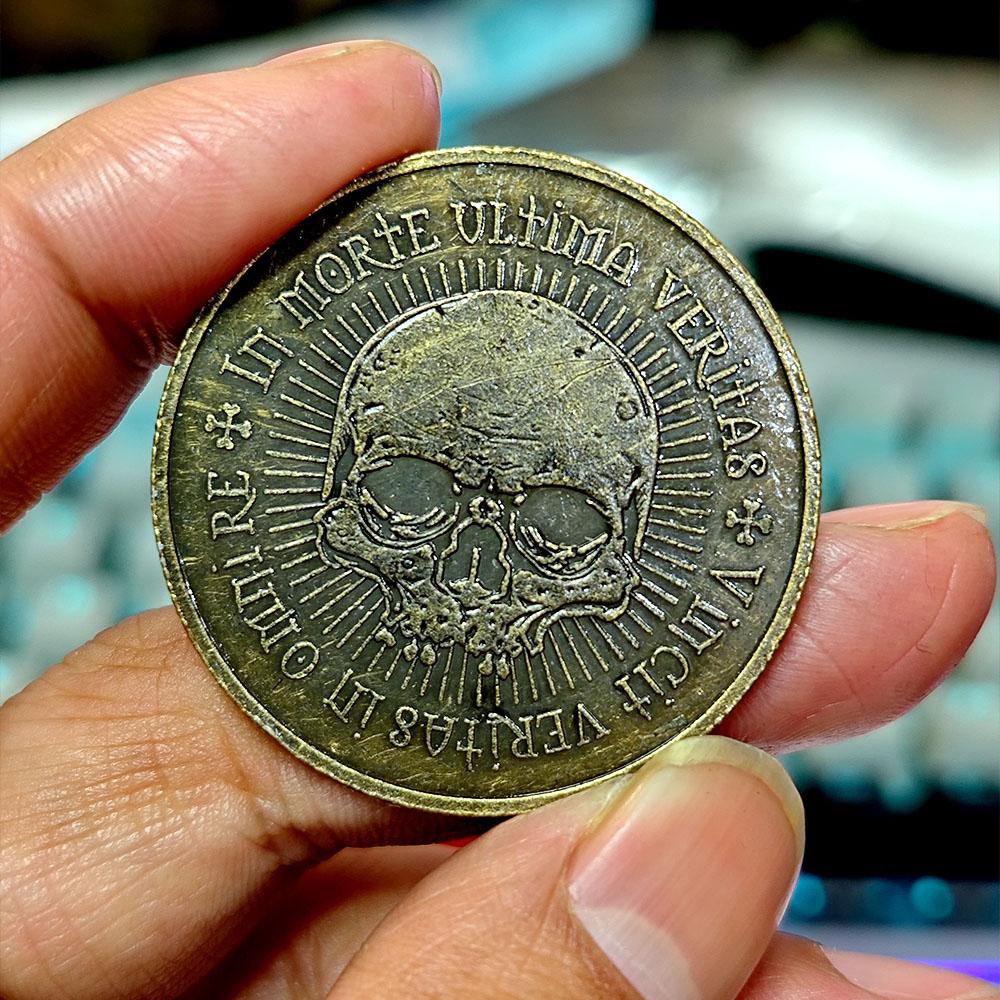 1PC Wandering Coin Nine Tailed Snake Commemorative Series Coin Craft Desktop Decoration
