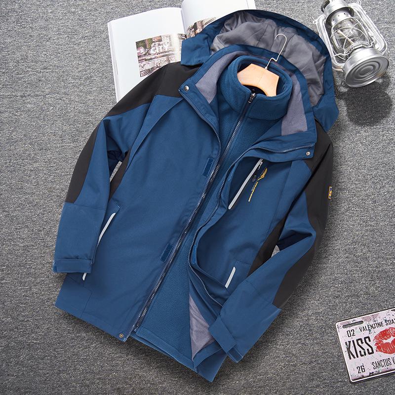 Women's Waterproof 3-in-1 Fleece Jacket Set for Outdoor Activities
