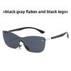 Cat Eye Sunglasses Female Uv400 No Frame Sunshade For Outdoor Travel