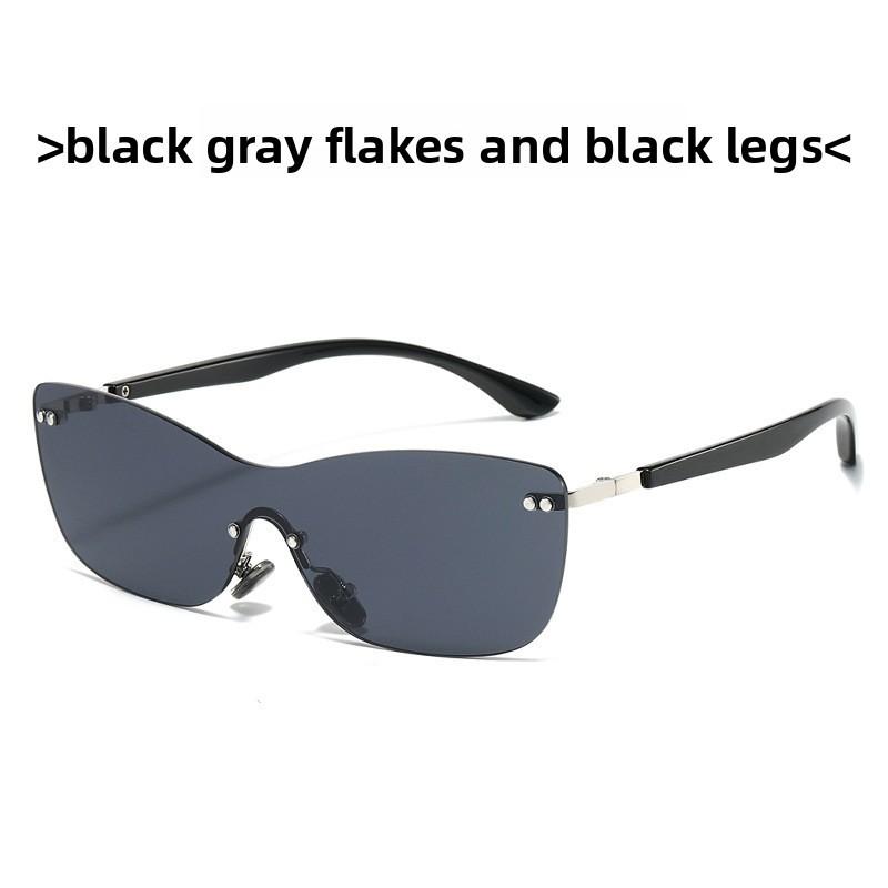 Cat Eye Sunglasses Female Uv400 No Frame Sunshade For Outdoor Travel