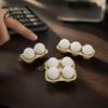 Office Fidget Toy 3D Printed Egg Clicker Toy, 2/3/4-Egg Tray for Bag Pendant Stress Relief, Portable Decompression Button with Bead Chain Adult