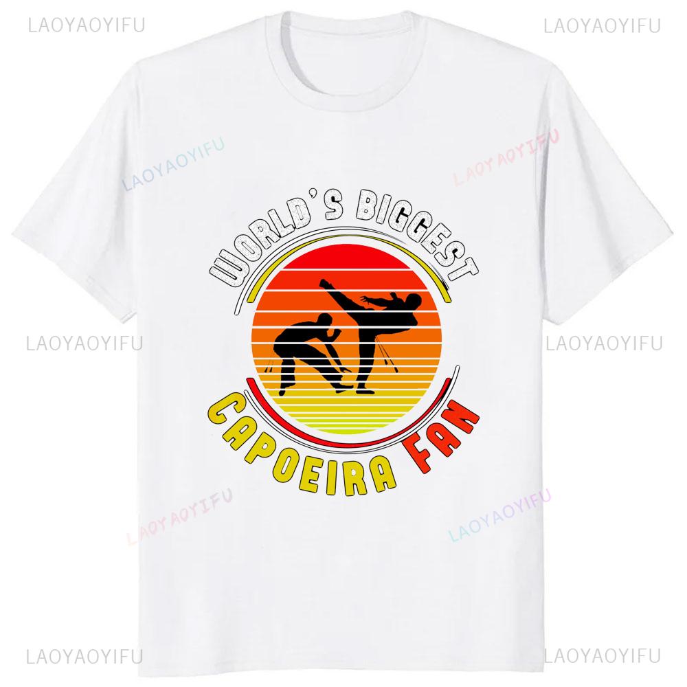 It in My DNA Capoeira Printed Tshirt Brazilian Faith Casual Fashion Loose Streetwear Short Sleeve Man Tshirt Breathe Women Tees