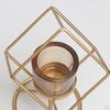 3D Geometric Candle Holder Tealight With Iron And Cup