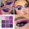 9 Colors Eyeshadow Palette Matte Pearly Glitter Finish for Brightening Eye Makeup Eyeshadow Contouring and Music Festival Looks