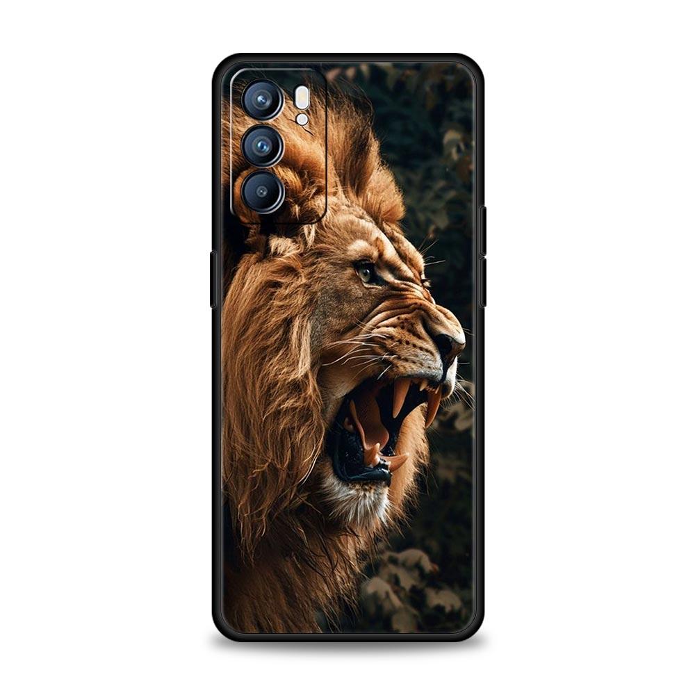 Etui na telefon Zwierzęta Tygrys Wilk Lew Do Oppo A54 A53 A52 A15 A95 A16 A78 A79 A80 A98 4G Find X5 X6 Reno10 12 13 F Pro 5G Pokrowiec