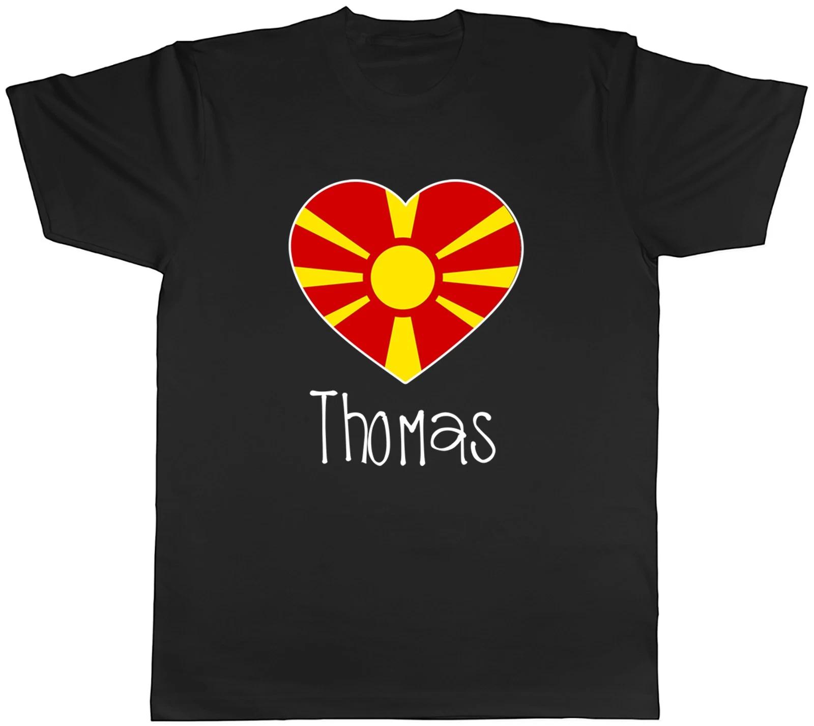 Personalised Love Macedonia Football Fan Mens T-Shirt Tee Gift Top XXXXL