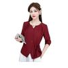 2025 Autumn Fashion: Elegant Long-Sleeve Slimming Shirt for Women