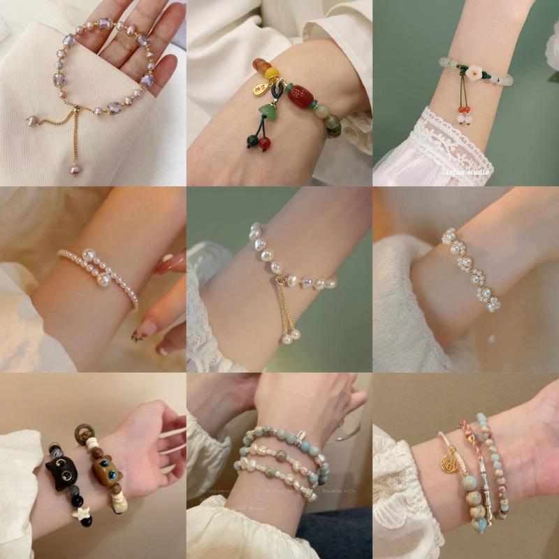 Zinc Alloy Bracelet Sparkling Zircon Flower Bracelet Handmade Bracelet Alloy For Daily Wear Fashion Accessory Party