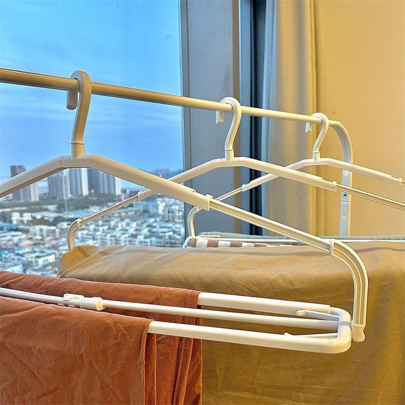 Iron Drying Rack Clothes Rack Space Saving Ganizer Sheet Hanger Balcony Storage Drying Racks Home Storage Laundry