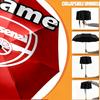 Custom Name Personalized football team Print Umbrella, Auto Open Close, 8‑Rib Sturdy Frame, Commute Camping Hiking Use, Birthday Gift