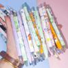 30Pcs/Lot Cute Cartoon Press Gel Pens Black Writing Stationery Kawaii Tiger Bear Cow Astronaut Pen Kids School Office Supplies