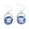 Hot-selling retro enamel irregular geometric splicing environmentally friendly alloy material personality niche design earrings