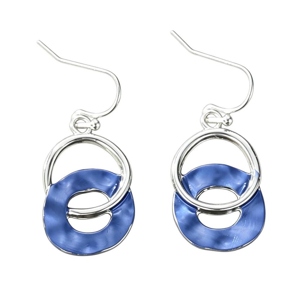 Hot-selling retro enamel irregular geometric splicing environmentally friendly alloy material personality niche design earrings