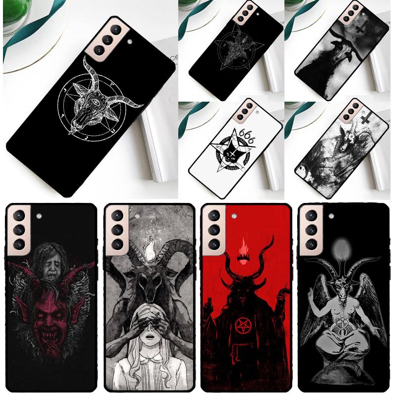 Gothic Witch Satan Case For Samsung Galaxy S23 S22 Ultra S21 S20 FE Note 10 20 Ultra S8 S9 S10 Plus Cover