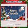 Photo Prop Cozy Design Santa Claus Banner Festive Decor Colorful Lights Christmas Banner For Home Decoration Event Decor Indoor
