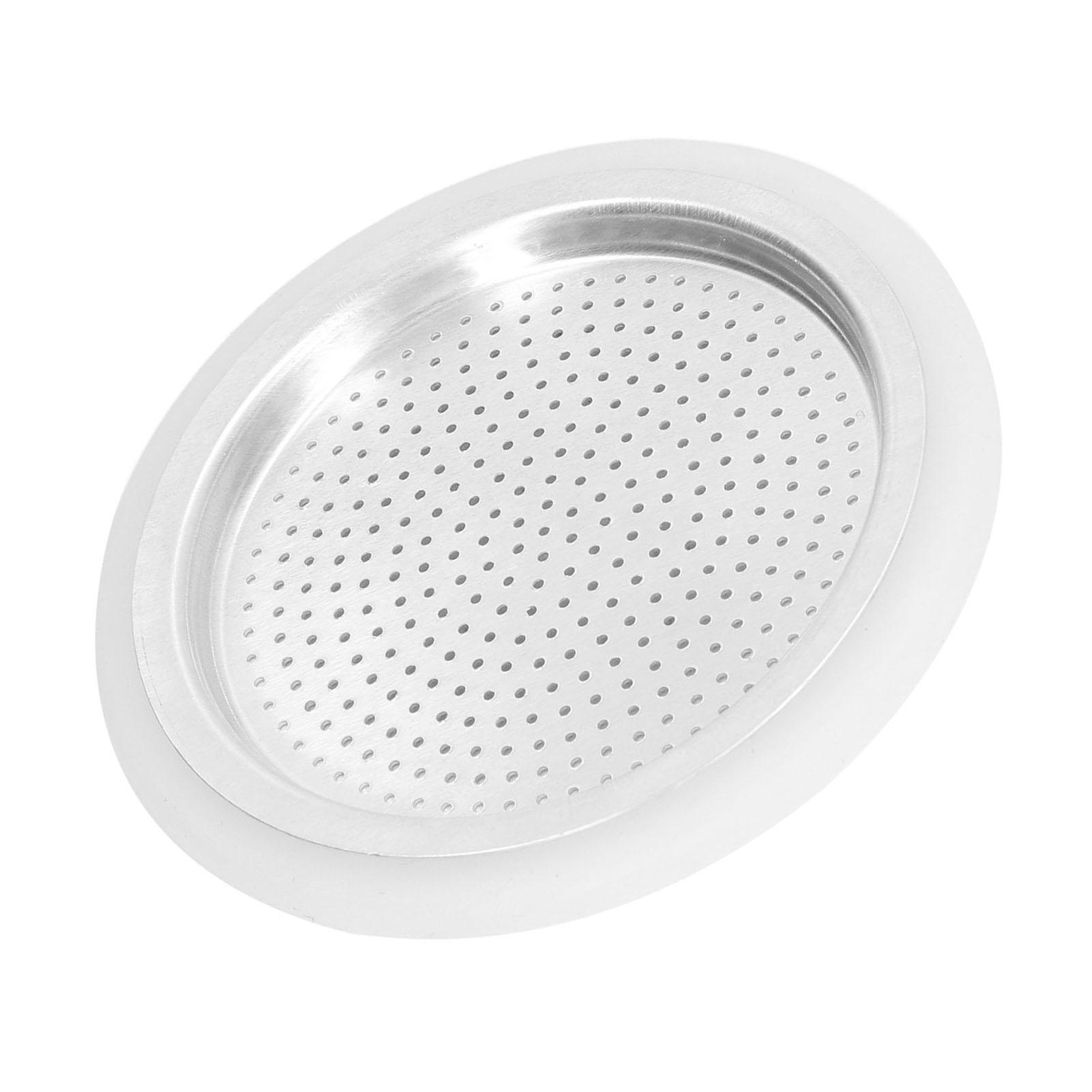 

Coffee Pot Filter Sealing Ring and Filter Set Reusable Aluminum Filter Disc for Coffee Makingfor 3 People