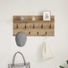 Wall Mounted Nightstand Artisan Oak Finish 80 x 40 x 12 cm