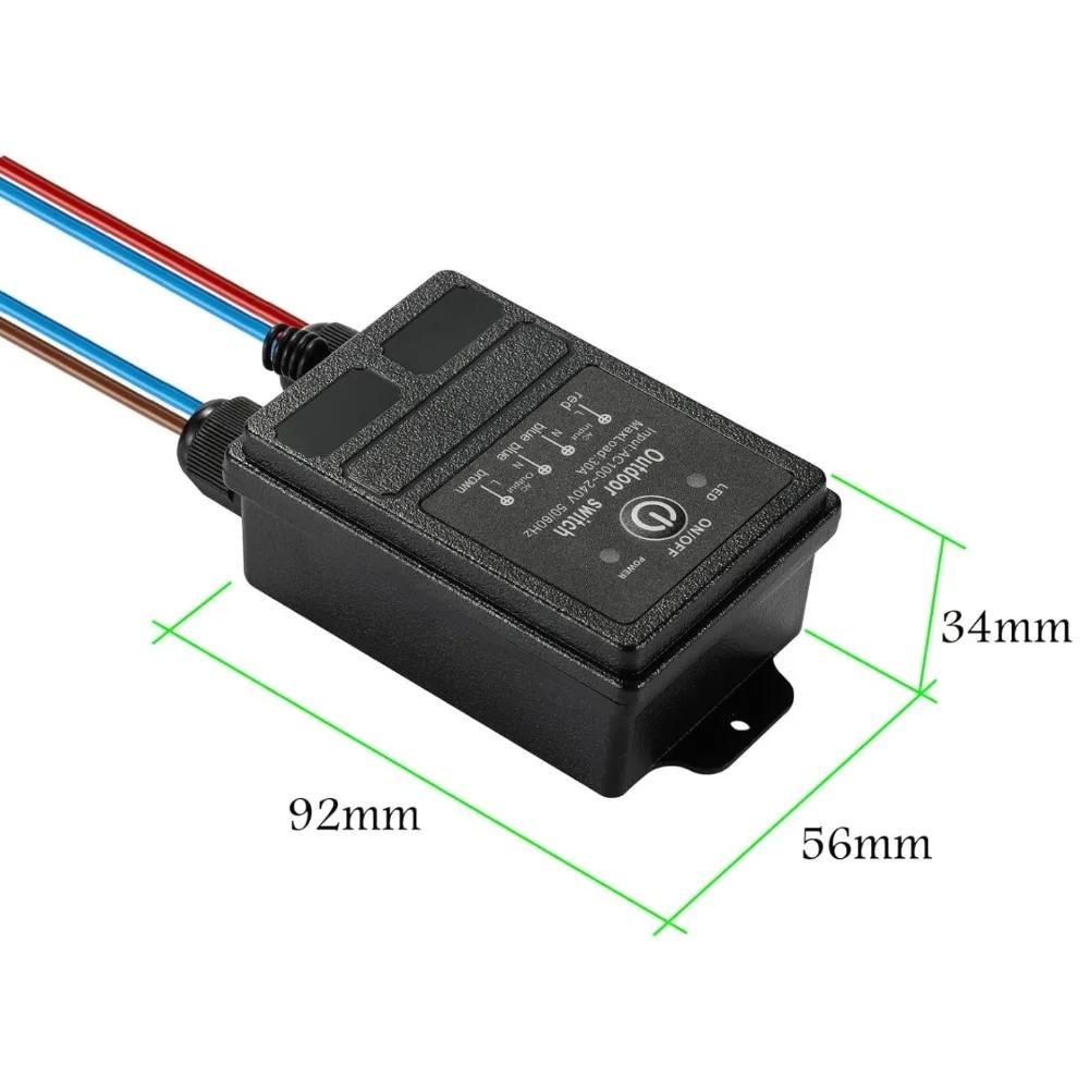 DC12V Remote Control Switch Controller IP65 Waterproof Wireless Relay Switch For Water Pumps, Motors, And Solar Lights