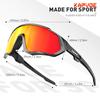 Kapvoe Marque Hommes Lunettes de Soleil Pêche Randonnée Vélo Femmes Lunettes Vélo de Route Lunettes Vélo Lunettes de Cyclisme Oculos Ciclismo