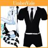 Prachtige Anime Land Of The Lustrous Phosphophyllite Kostuumset In Elegante Zwarte Pak