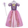 Girls Costume Children Cosplay Princess Dress Kids Halloween Birthday Pageant Party Rapunzel Dress Girl Carnival Tangled Clothes