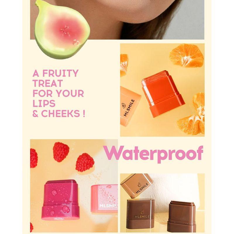 MLSMILE - Dewy Fruit Cheek & Lip Multi Balm - 6 Colors