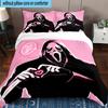 3PCS Scr-eam Horror Movie 3pcs Bedding,Including 3PCS Duvet Cover And 2pcs Pillowcases Perfect for Christmas,Ideal for Bedroom, Dormitory