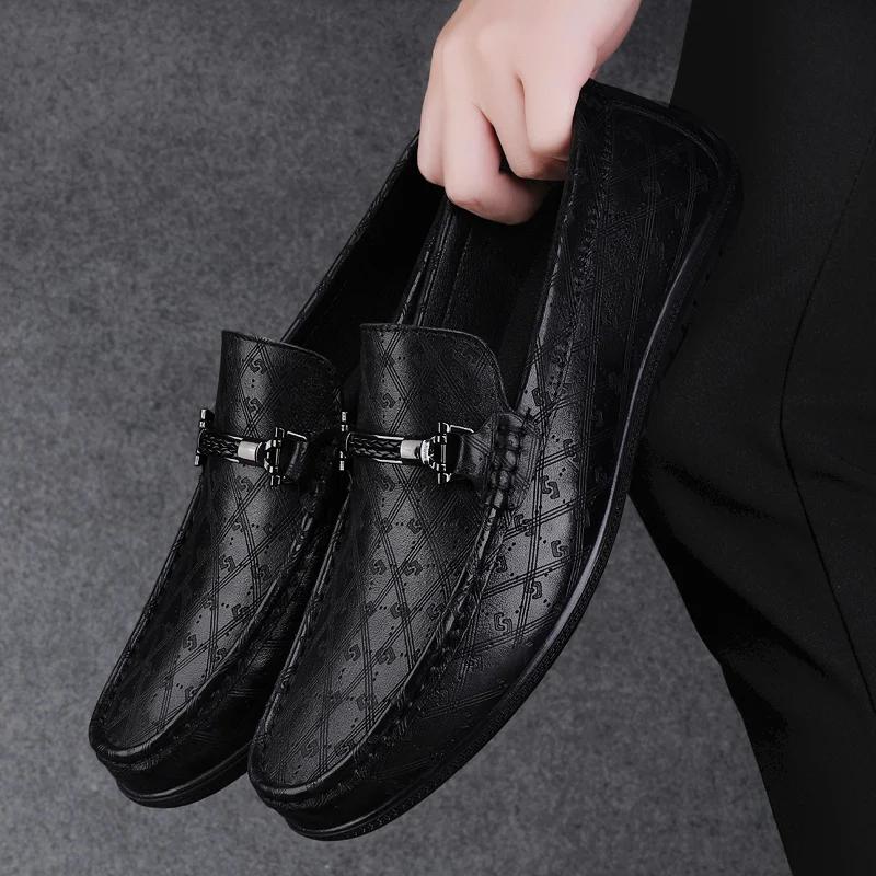 Модные высококачественные деловые туфли-лоферы — фото 3