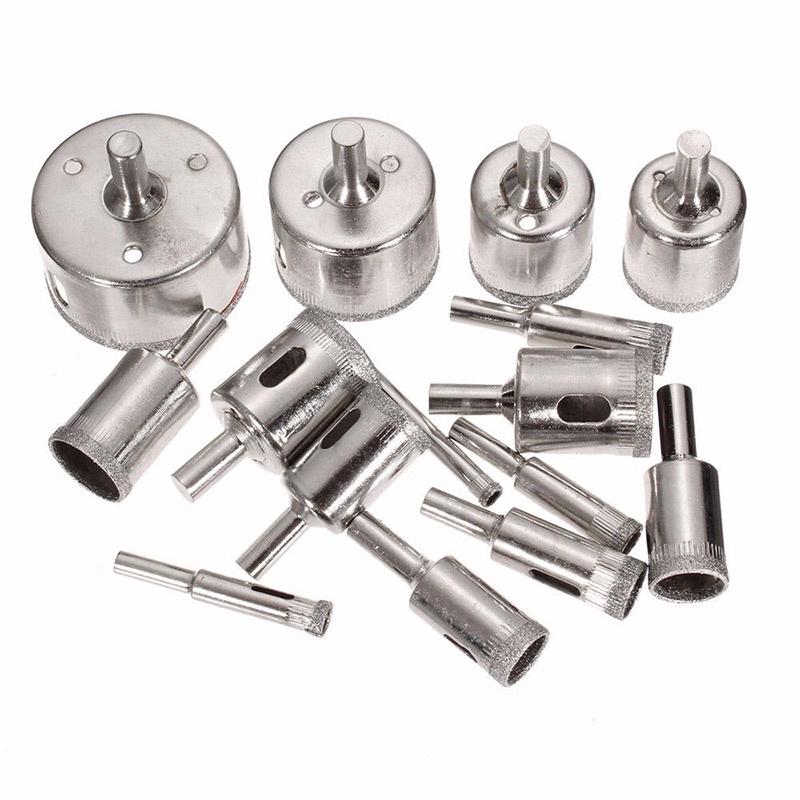 Premium Diamond Hole Saw Drill Bit Set For Effortless Tile Marble Glass Cutting 6mm-50mm**