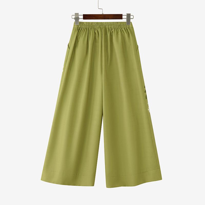 ZANZEA Womens Casual Elastic Waist Loose Floral Print Pants