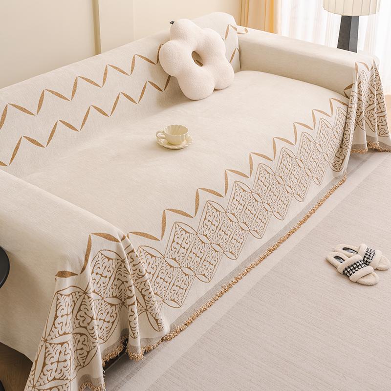 Four Seasons Universal Sofa Cushion Chenille Universal Sofa Cover Towel Full Covered Cover Anti-Scratching Cushion