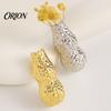 Metal Clothing Ornament Peanut/Calla Shaped Flower Insert Brooch, DIY Wearable Bouquet Holder Decorative Coat Brooch Clip, Vase Lapel Pin for