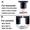 For Kawasaki Yamaha Z900 Z750 Z650 Z800 Z1000 Z400 Z900RS MT07 MT09 MT15 Motorcycle Mirrors Hole Plug Screws Caps Z 900 750 650