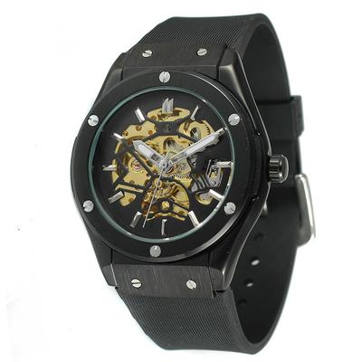 Reloj Mecánico Automático Completo con Esfera Calada de Moda Casual para Hombre Estilo Europeo y Americano