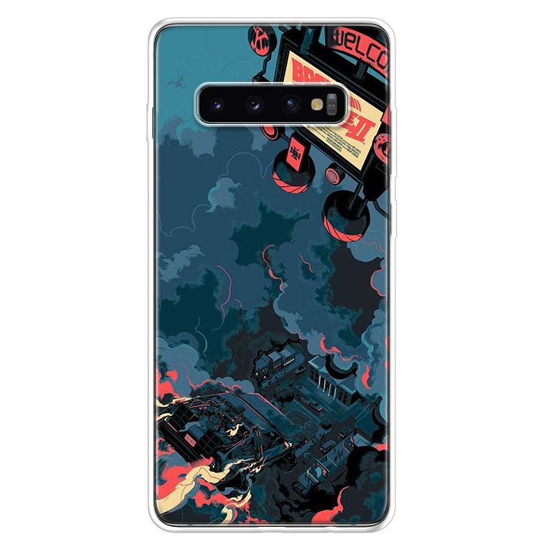 Back to the Future DeLorean Time Machine Phone Case For Samsung Galaxy A52 A51 A50S A32 A22 A12 A02S A72 A71 A31 A70 A30S Note 2