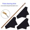 Flute Cleaning Rod Kit Flute Probe Rod Cleaning Swabs Stick Woodwind Musical Instruments Accessories