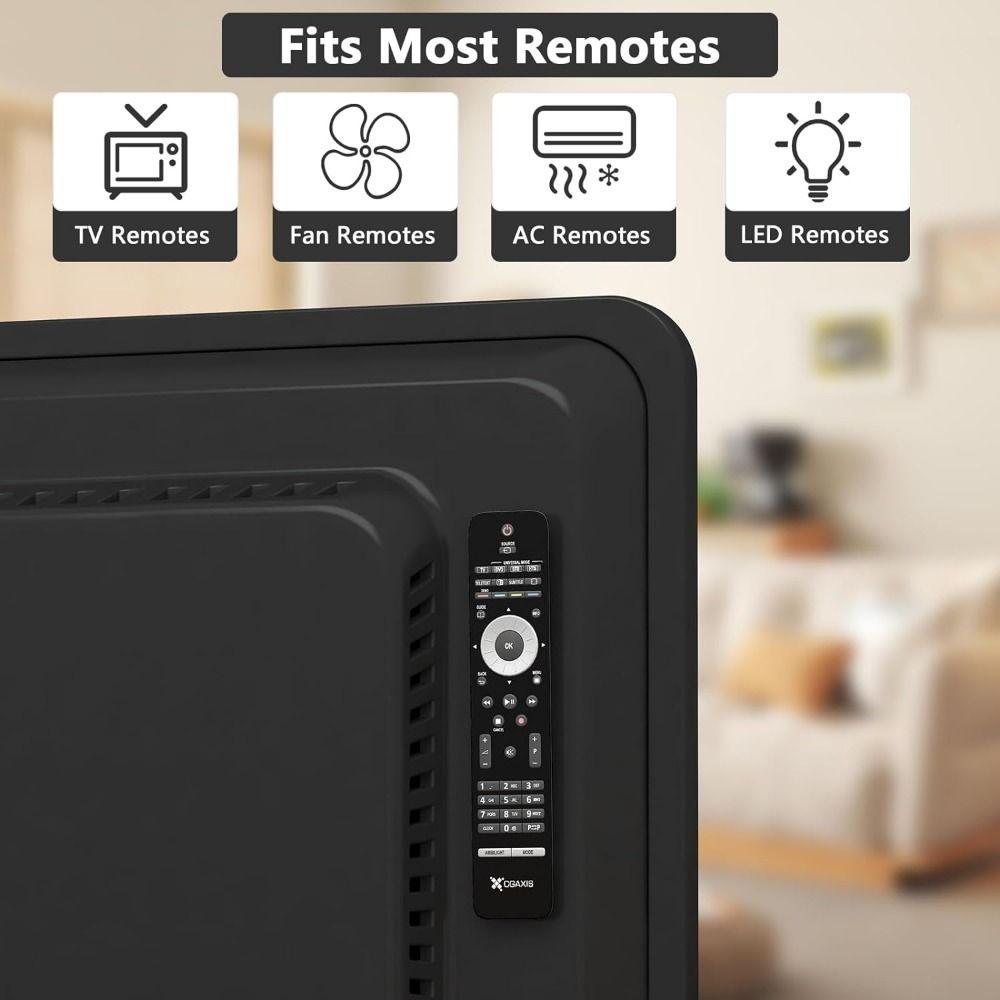 4Pcs Innovative Slot Design Magnetic Remote Control Holder Magnet Holder Hook  Hanging Tool