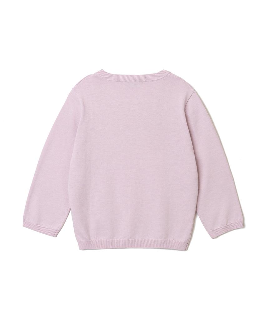 TTUDEMENT Daily 3/4 Sleeve Knit Top_Pink