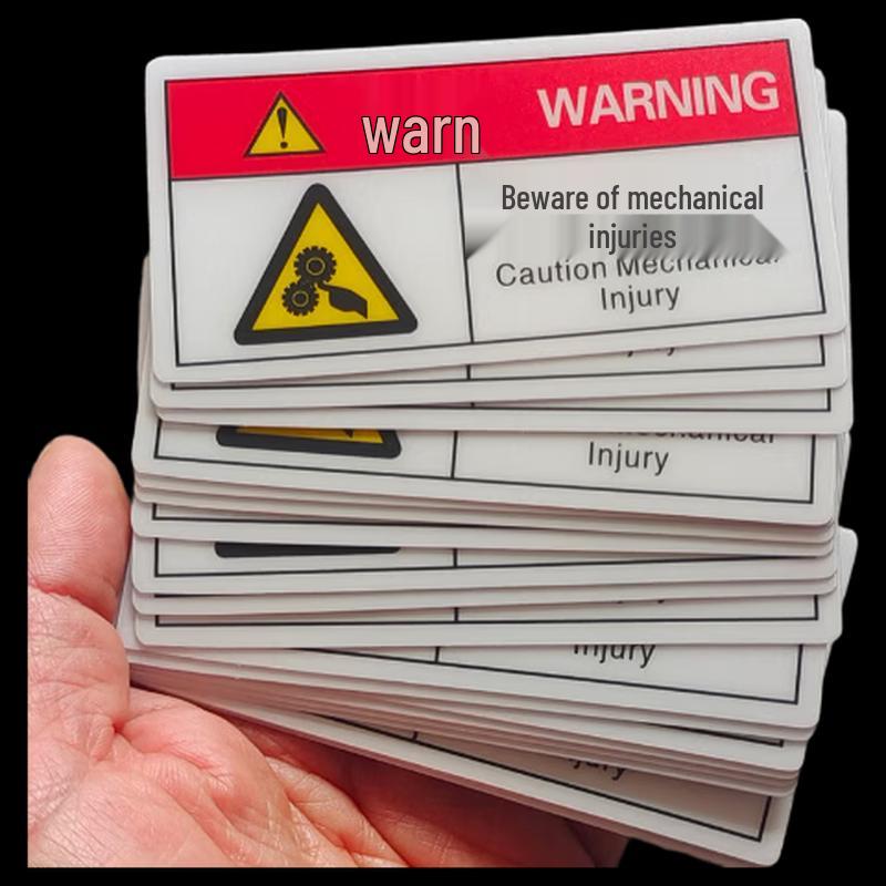 Brangdy Caution Moving Machinery Safety Sign