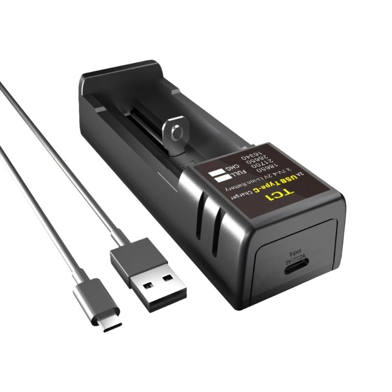 

Fast Charging Single Bay Lithium Cells Chargers Intelligent Chargers Suitable for 18650 21700 26650 32650 Cells 1