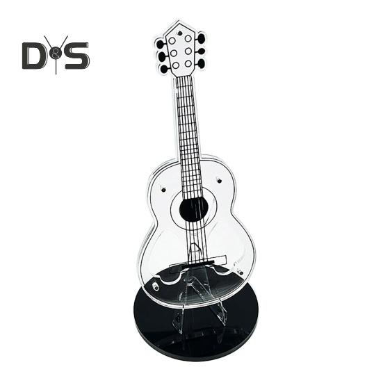 

Акриловый держатель для медиатора с устойчивым основанием Прозрачный держатель для хранения медиатора в форме гитары Аксессуары прозрачный