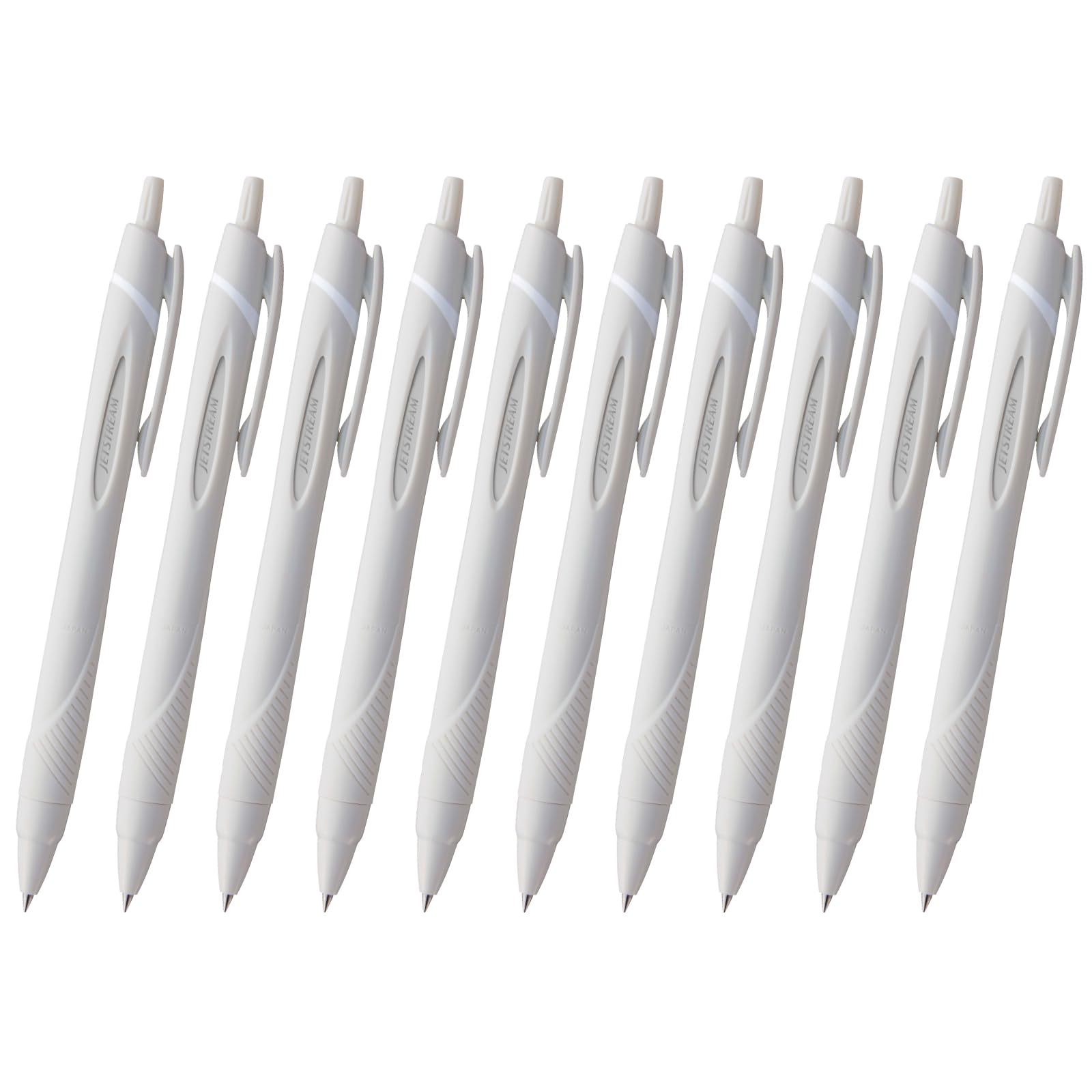 Mitsubishi Pencil Jetstream Ballpoint Light Easy to Write 10P Oil-Based Pens, 10-Pack, 0.7mm Tip, Gray, With, SXN15007.37