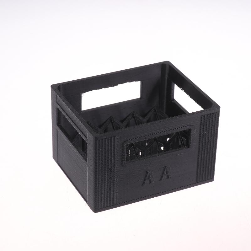 3D Printed Beer Crate Style Battery Storage Case No. 5 Aa No. 7 Aaa Battery Basket Stackable Batteries Storage Box Home Decor