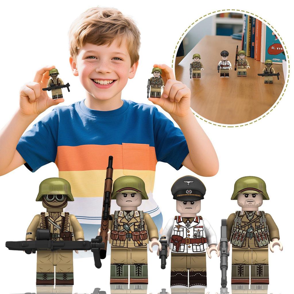 4PCS Kinderbaustein-Figuren Sind Die Besten Geschenke Für Kinder